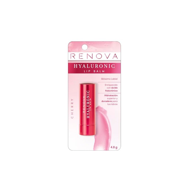 Renova Bálsamo Labial Con Ácido Hialurónico Cherry 4.8g