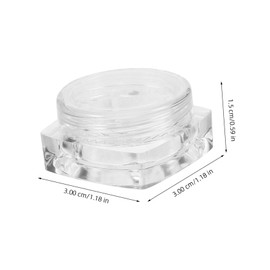 VICASKY 10pcs Transparent Skin Care Containers Empty Cosmetic Cream Jars for Moisturizer Body Butter and Travel Essentials Versatile and Easy to Identify
