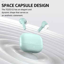 TOZO Wireless Earbuds 10mm Drivers Ai Call Noise Cancellation in-Ear Headphones