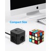 JSVER JSVER Steckdosenleiste Wrfel USB, Mehrfachsteckdose Cube 3 Fach mit
