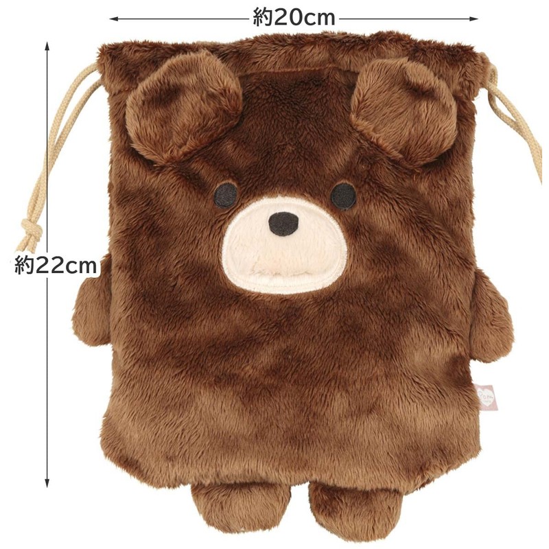 Skater Pompon's Baby Bear Drawstring Bag