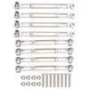 8Pcs Upgrade Metal Pull Rod Steering Pull Rod for WPL/MN/Feiyu