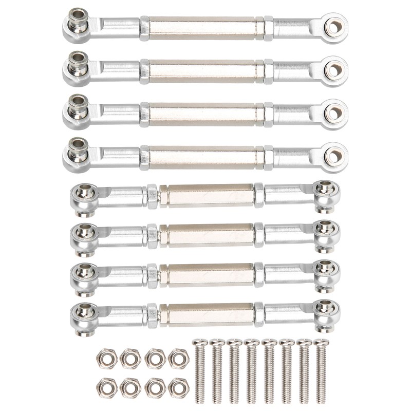 8Pcs Upgrade Metal Pull Rod Steering Pull Rod for WPL/MN/Feiyu