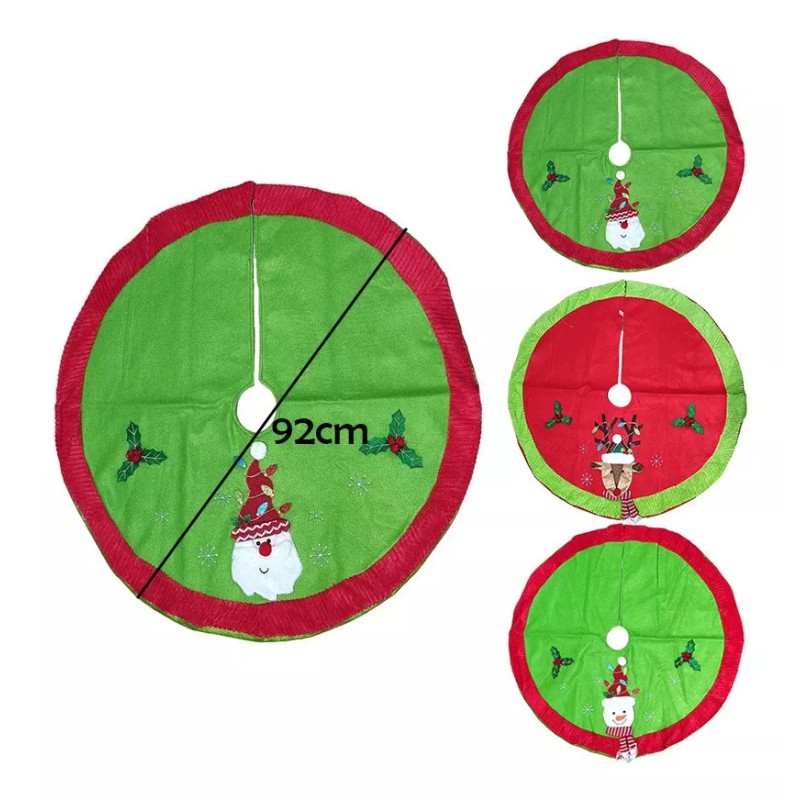 XMAS Tapete 3d Base Pie Arbol Navidad Adornos Regalos Santa