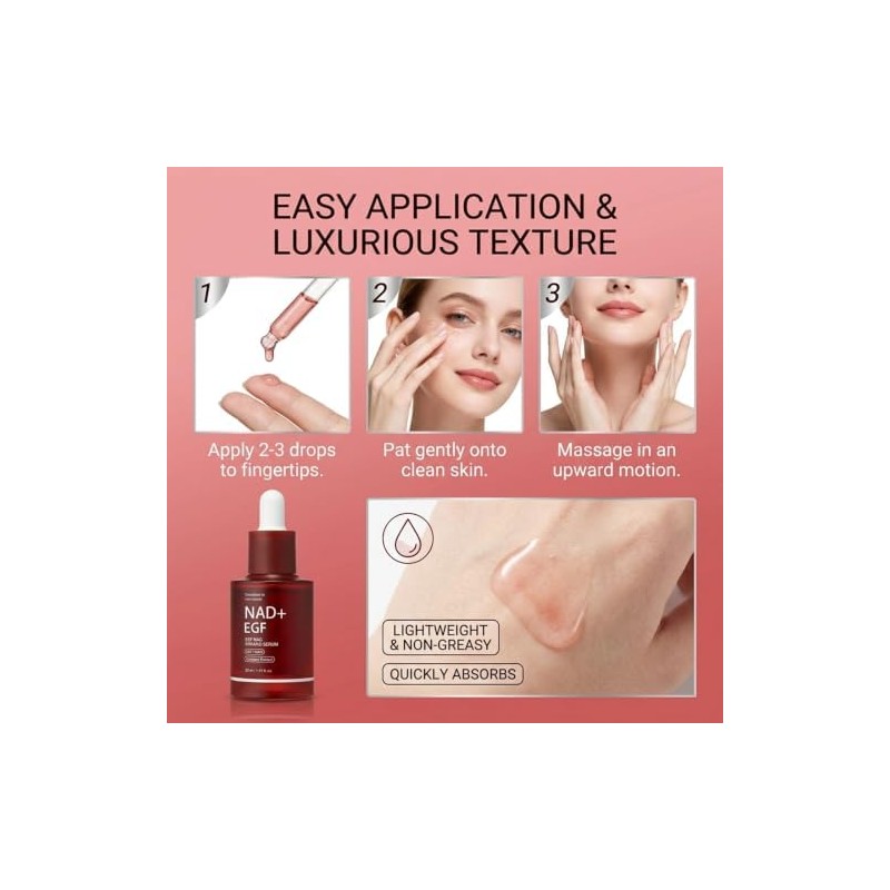 NAD+ EGF Firming Serum, Anti-aging Radiance Boosting Serum for Face