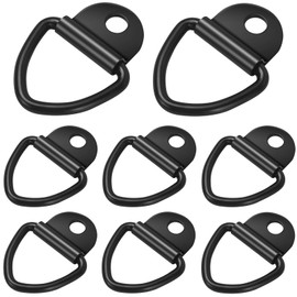 GAUATO Lashing Eyelets, Pack of 8, V Ring Assembly Ring with Load 400 kg, Lashing Ring, Car Trailer Hook with Mounting Eyelets, Lashing Point Lashing Eyelets for Trailers, Trucks, Load Securing