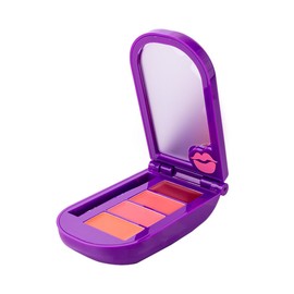 Bratz x Beauty Creations | Lip & Cheek Cell Phone Party Line Labios y Mejillas, 4 Tonos En Crema + Aplicador + Espejo