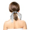PACKOVE Sparkly Sequin Hair Scrunchies with Bowknot Ribbon Comfortable Elastic