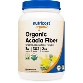 Nutricost Organic Acacia Fiber Powder (2 LB) - USDA Certified Organic, Non-GMO, Gluten Free