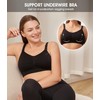 HOFISH Maternity Nursing Bras Seamless 3 Pack Sleep Bralette for