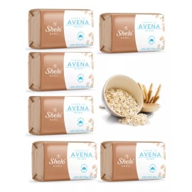 Sheló Nabel Jabón De Avena Especial Piel Grasa Acne 6 Piezas Shelo Nabel