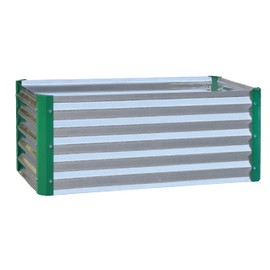 Miracle-Gro Outdoor Raised Garden Bed for Growing Edible Plants and Flowers, Chemical-Free Galvanized Steel Elevated Garden Bed, 40" D x 20" W x 16.75" H