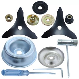 For Husqvarna, For STIHL 10" x 3 Teeth Steel Brush Cutter Trimmer Weed Eater Blade for Oregon Husqvarna