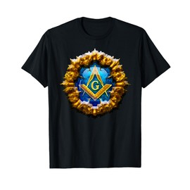 Masonic symbol with "golden enlightened emblem",freemasonS&C T-Shirt