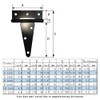 HLMOptimo- Heavy Duty T Hinge Tee Hinge T Strap Hinge