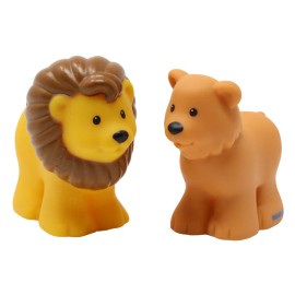 Little People Replacement Male and Female Lions for Little People Collectible Noah's Ark