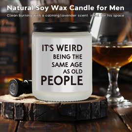 Funny Gifts for Men Dad Boyfriend Him - Gag Gifts for Birthday Fathers Day - White Elephant Gifts - Birthday Gifts for Men - Candles Gifts