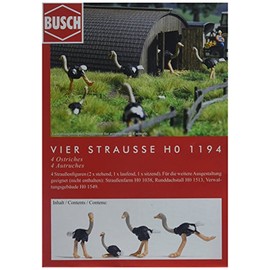 Busch 1194 Ostriches 4/HO Scale Scenery Kit