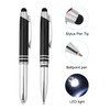 PATIKIL Ballpoint Pen with Stylus Tip and LED Flashlight, 10