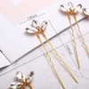 10 horquillas de cristal para novia, damas de honor y