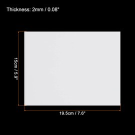 MECCANIXITY EVA Foam Sheets White 7.6 Inch x 5.9 Inch 2mm Thickness for Crafts DIY Pack of 5