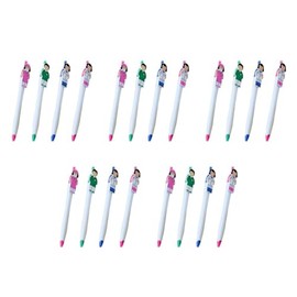 SEWACC 20 Piezas Bolígrafo Tipo Prensa Interesante Regalo De Oficina Punto Bolígrafos Divertidos Los Regalos De Oficina Gel El Plastico Accesorios Dib