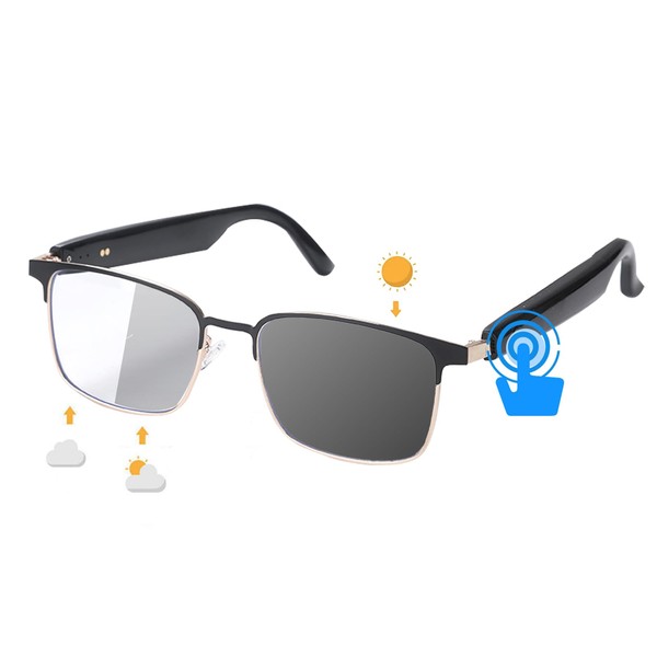 Wireless Bluetooth Men Women Polarized Sunglasses with Sun Protection Smart