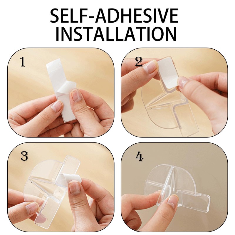 Dexprosy 6Pcs Wall Mounted Eyeglass Holder – Clear Sunglasses Storage