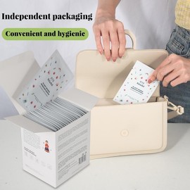 【Labor Day】Roll&Roll 30pcs Avocado Fragrance Wipes Disposable - Alcohol-free, plant-based, natural ingredients - Individually packaged disposable size wipes, disposable towel use, suitable for all skin types, non-irritating makeup remover wipes - Specifi