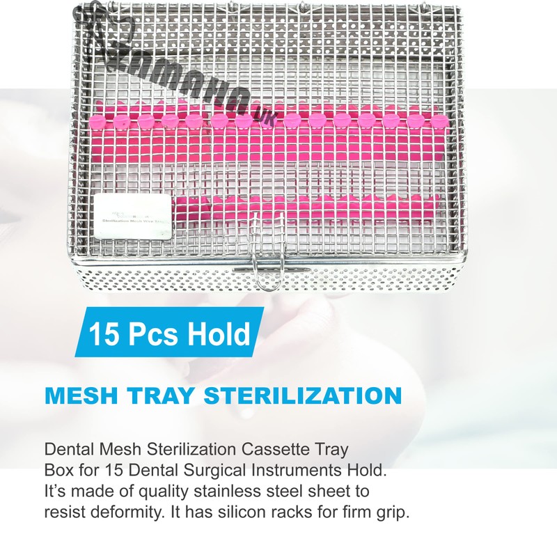 ZAMAHA UK Mesh Autoclave Sterilization Cassette Tray Box Premium Design