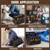 16.5-Inch Heavy Duty Tool Bags for Men, 34-Pockets Large Tool