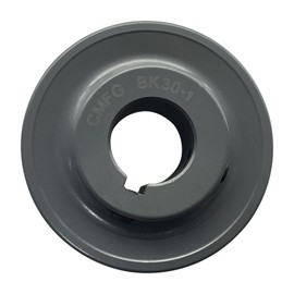 CMFG BK30-1 Bored-to-Size V Belt Sheaves 3.15''OD, 1 Inch Bore,Cast Iron, Single Groove for 4L or A Belt and 5L or B Belts BK Pulley/Sheave