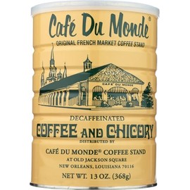 Cafe Du Monde Chicory Decaffeinated Coffee, Net Wt. 13 oz (2 Pack)