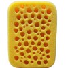 Grout Sponge 3D Bubbles Circles Design Yellow 7.5x5.5x2 in ASMR