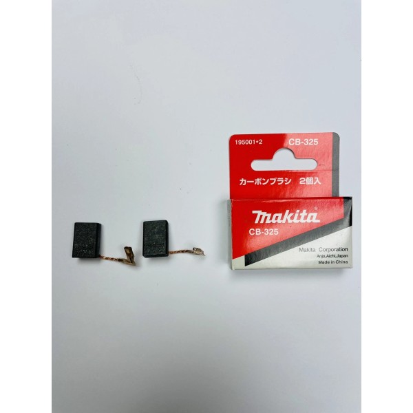 MAKITA CB325 CARBON BRUSH SET 195001-2 FOR MODELS: HR2811F, 9557PB,