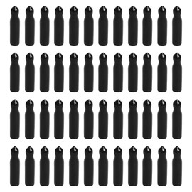 Black Rubber Pourer Cap Versatile Rubber Pour Spout Covers - Pack of 48 for Wine, Oil, and More Leak-Proof, and Odorless Fits 0.39 Inch Diameter Spouts | Ideal for Wine Bottles