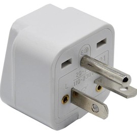 Tekit White NEMA 6-20P Universal Plug Adapter 110-250V 15A,Universal World to North American US NEMA 6-20P Electrical Plug Adapter Converter