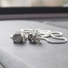 AMIORO Creative Hanging Dice with Dots Car Metal Pendant Rear