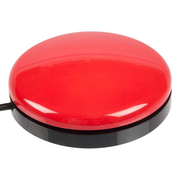 AbleNet Big Buddy Button Red Switch - Large Tactile Assistive Technology Device for Accessibility and Control - Compatible with Various AbleNet Devices - Ideal for Communication, Environmental Control, and Educational Purposes - Product #56100