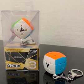 V-Cube 3 x 3 Pillow Keychain | Professional, Fast, and Smooth | Speed Cube | Puzzle | Fidget Toy