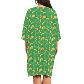 KFUBUO Plus Size Nightgowns for Women V-Neck Sleep Tshirts Dress Pjs Lounge Short Sleeves Sleepwear With Pocket Fit S-5XL