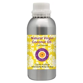 Deve Herbes Natural Virgin Coconut Oil (Cocos nucifera) Natural Therapeutic Grade Cold Pressed 630ml (21 oz)