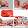 Lashing Straps with Clamping Lock, for Quick Securing in the