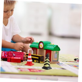 TOYANDONA 1 Set Miniature Traffic Roadblock Mini Signal Model Traffic Road Sign Toy School Teaching Miniature Traffic Barrier Mini Simulation Model Miniature Traffic Sign Tiny Toys