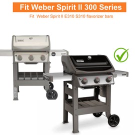 6787 Full Size Griddle with 15.3 Flavorizer Bars for Weber Spirit I & II 300 Series, Flat Top Grill Insert Replacement for Weber GS4 Spirit 2 Grill Parts E310 S310 E320 S320