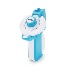 Motex Embossing Label Maker, Labeling Tool, Old School Label Maker, for Manual Label Embossing- E-202 (Light Blue)
