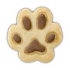 Staedter Embossing Dog Paw Small Cookie Cutter, Silver