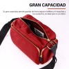 HH Bolso Bandolera Moda Bolso Cruzado De Nylon Rojo Para