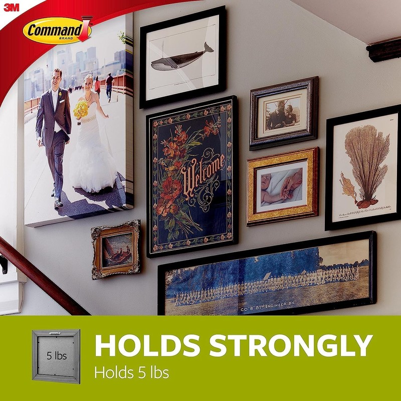 UKDeals Direct® Command Sawtooth Metal Picture Hanger Sticky Nail &
