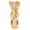 6Pcs Coffee Dessert Fork Set Metal Swan Base Holder Dessert